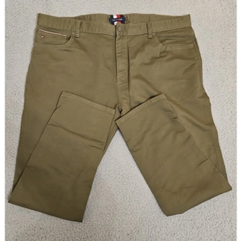 Tommy Hilfiger Pants Khaki Mens 42 x 32 Dark Tan Beige